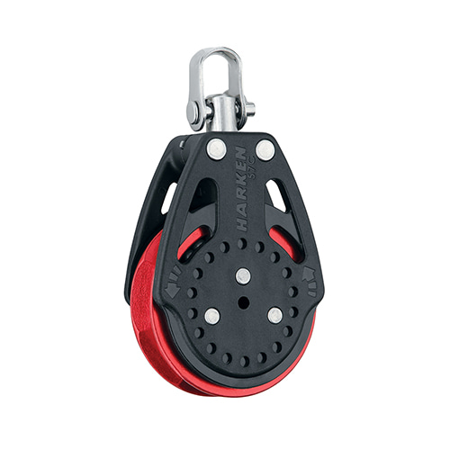 57 mm RATCHAMATIC BLOCK - SWIVEL, RED SHEAVE (No.2625RED) - HARKEN
